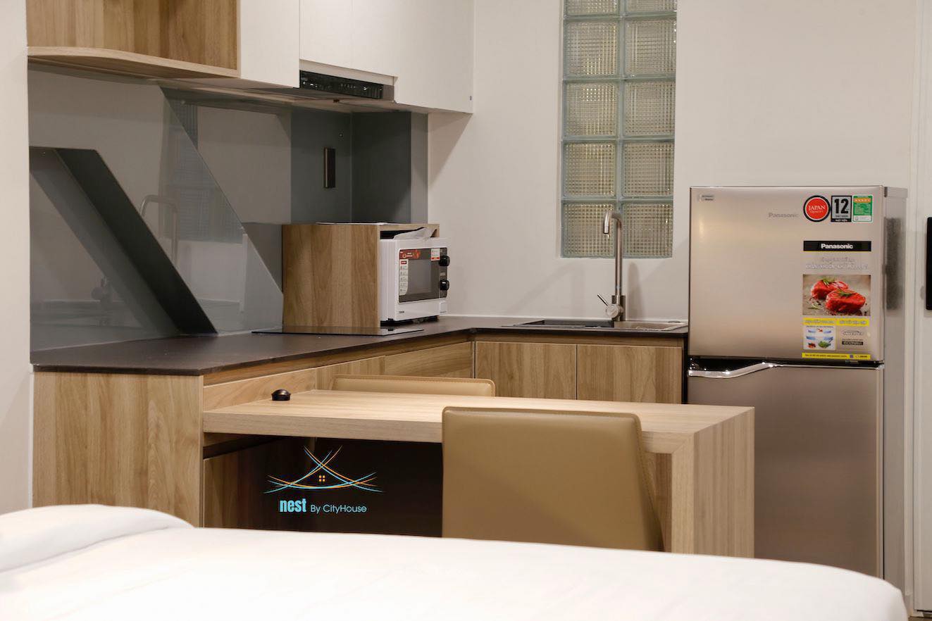 Không gian căn hộ khách sạn NEST DC