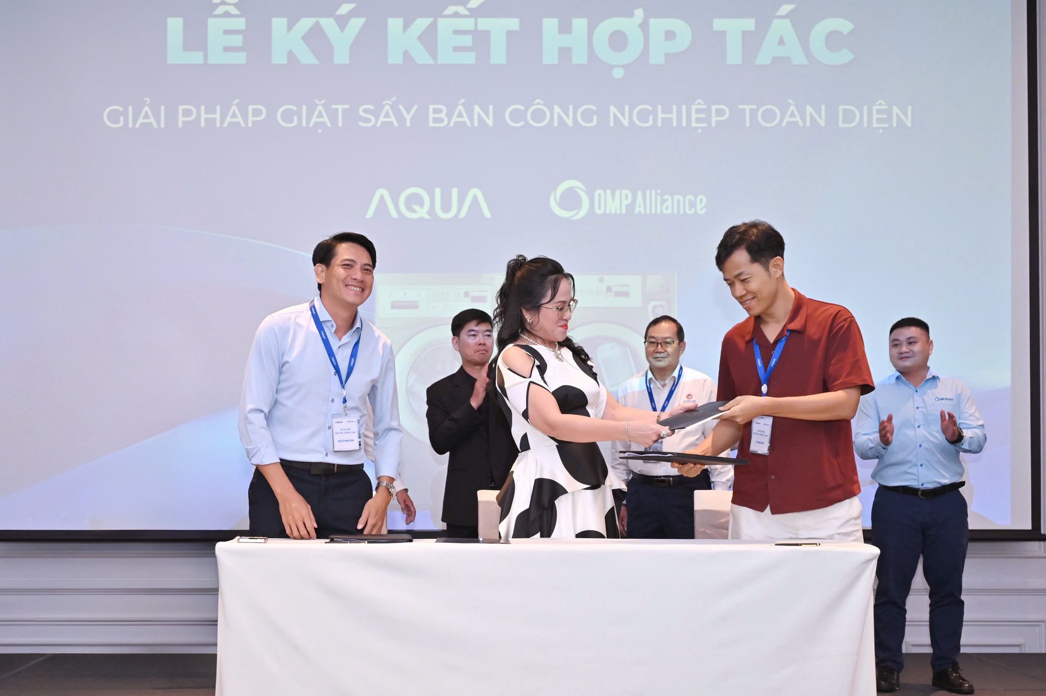 Lễ ký kết CityHouse – OMP Alliance với công nghệ giặt sấy AQUA