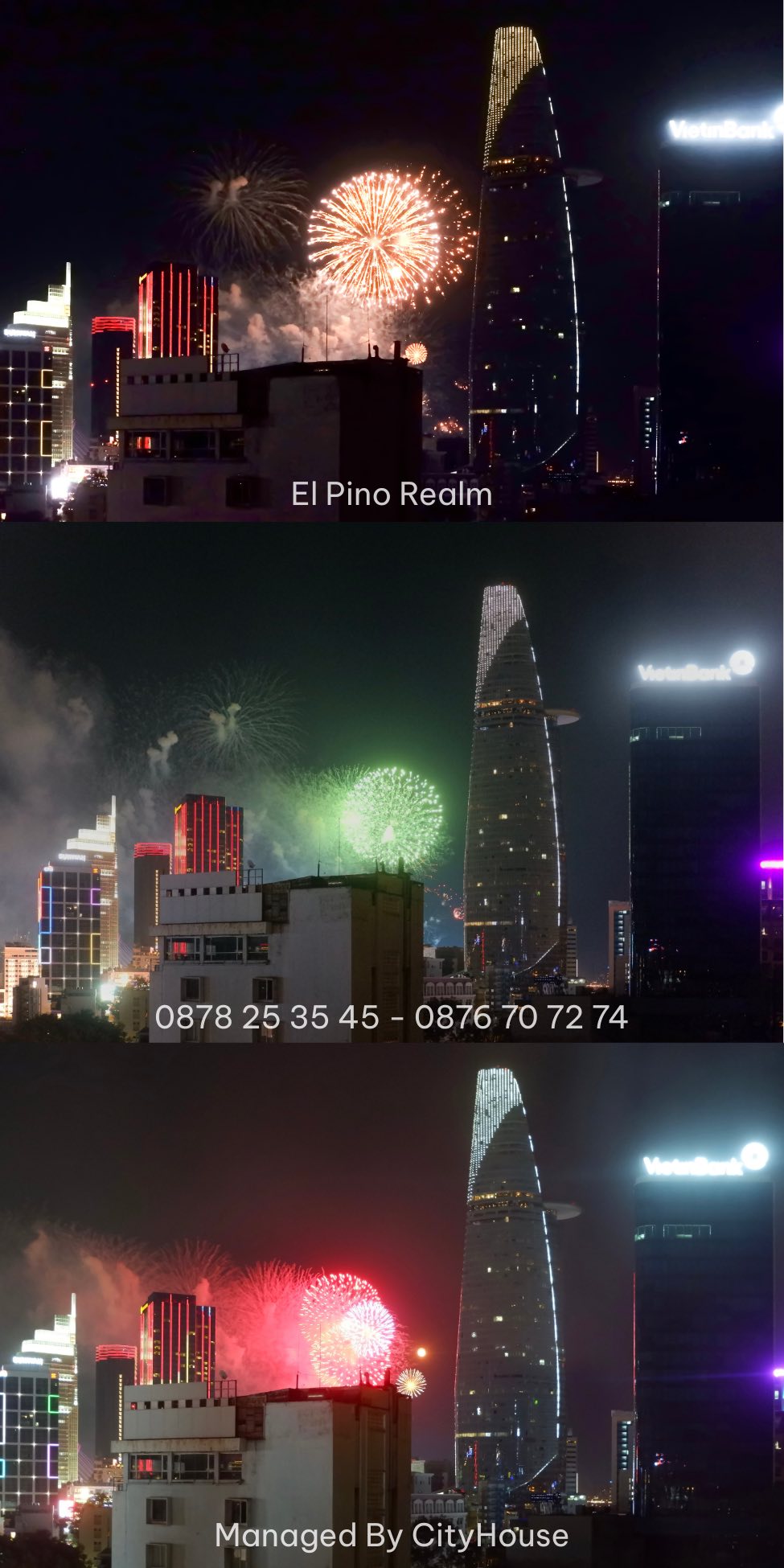 Phòng khách Junior Suite với tầm nhìn Bitexco Skyline