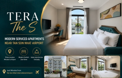 CityHouse TERA The S: Lưu trú thuận tiện giữa sân bay và trung tâm TP.HCM