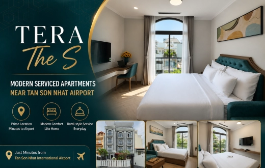 CityHouse TERA The S: Lưu trú thuận tiện giữa sân bay và trung tâm TP.HCM