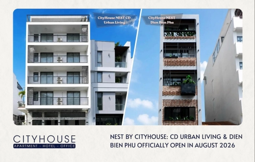 Nest By CityHouse: CD Urban Living & Điện Biên Phủ Chính Thức Mở Cửa Tháng 8/2026