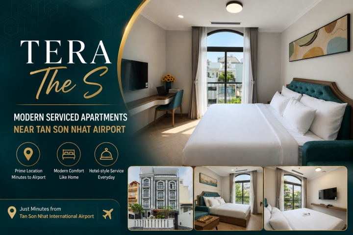 CityHouse TERA The S: Lưu trú thuận tiện giữa sân bay và trung tâm TP.HCM